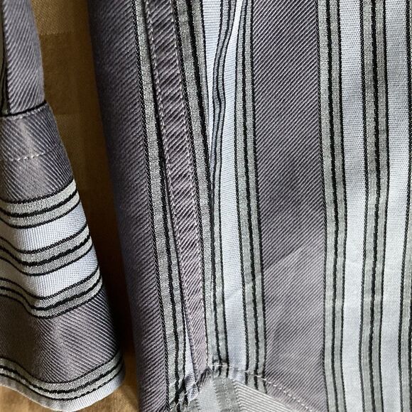 Armani Collezioni Blue Striped Dress Shirt - Picture 3 of 8